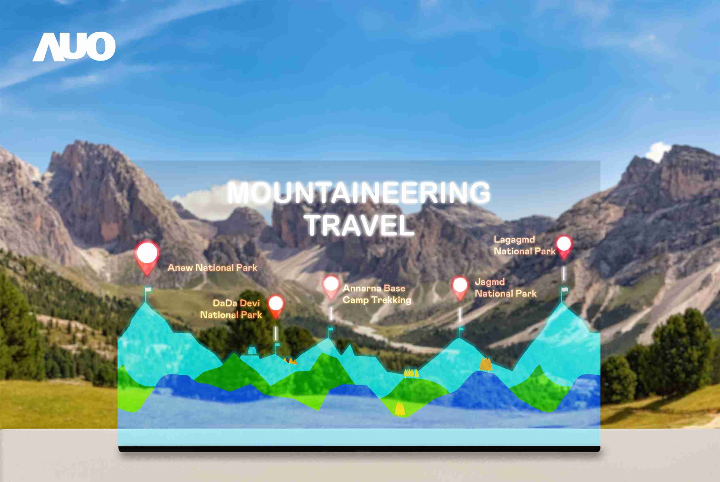 欧陆注册展示全球单片尺寸最大(*)42吋透明Micro LED显示器拼接而成的〝64吋透明Micro LED显示器〞，，，，具备高透明度、、1,000 nits高亮度、、广色域、、采用三边无边框的无缝拼接等多重特色，，，呈现超高清、、、、细腻画质而不遮挡后方视觉，，，满足层峰需求，，，可广泛运用于零售、、艺术展览或商业空间等场域